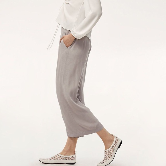 Aritzia Faun Pant tie back taupe XXS - Picture 4 of 6